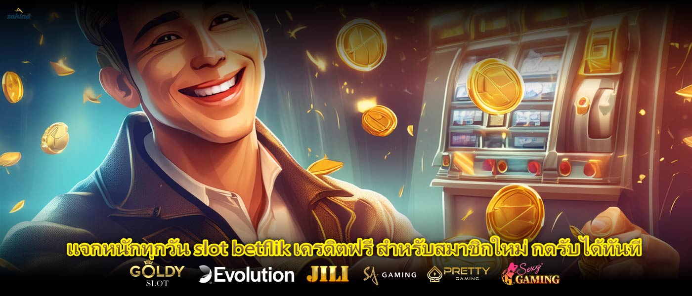 แจกหนักทุกวัน slot betflik เครดิตฟรี สำหรับสมาชิกใหม่ กดรับได้ทันที